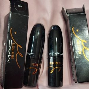 MAC Julia Petit "Boca" & "Acai" lipsticks set